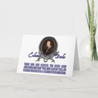 Edmund Burke Quote: When Bad Men Combine Card