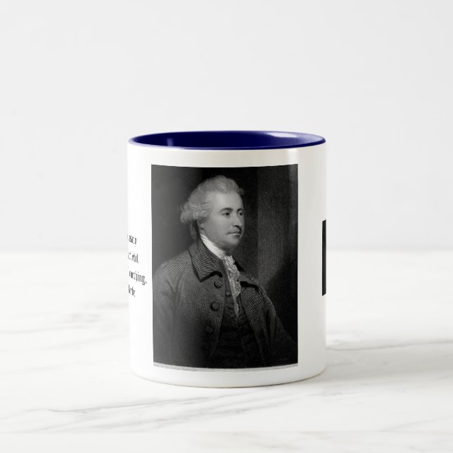 Edmund Burke  Two-Tone Coffee Mug (Center)