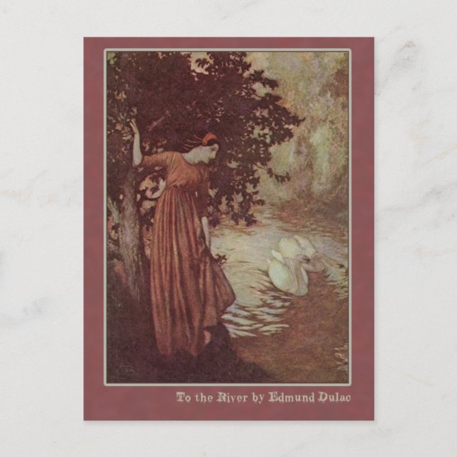 Edmund Dulac Illustrates Edgar Allan Poe Postcard (Front)