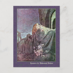 Edmund Dulac Illustrates Edgar Allan Poe Postcard