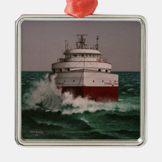 Edmund Fitzgerald by Tom Rock Metal Ornament