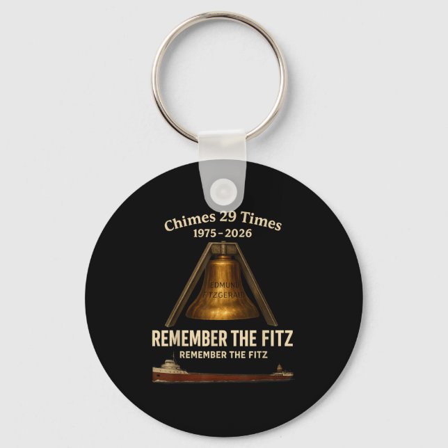 Edmund Fitzgerald, Remember The Fitz Great Lakes M Key Ring (Front)