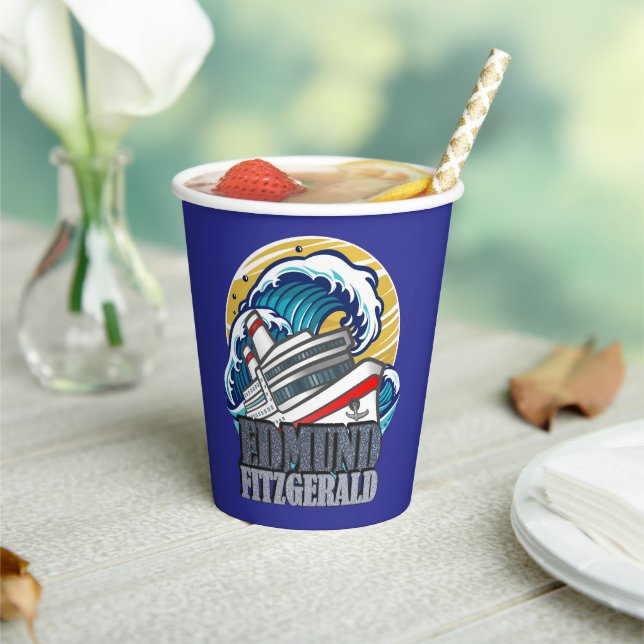 Edmund Fitzgerald | Tribute to the Legendary Ship Paper Cups (Insitu)