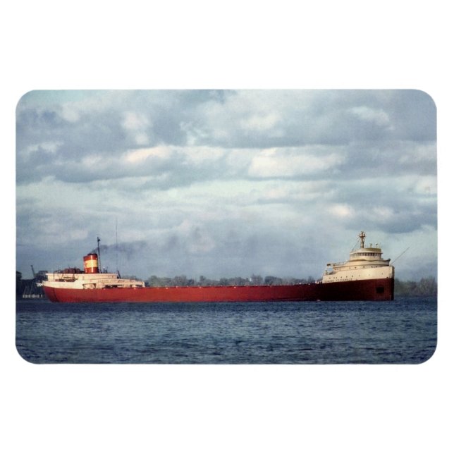 Edmund Fitzgerald Vintage Maritime Great Lakes Acr Magnet (Horizontal)