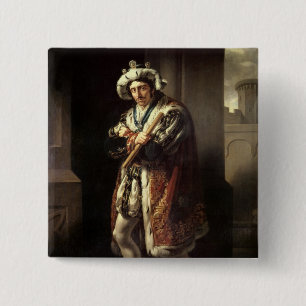 Edmund Kean  as Richard III, 1814 15 Cm Square Badge