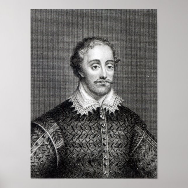 Edmund Spenser, engraved by Burnet Reading Poster (Front)