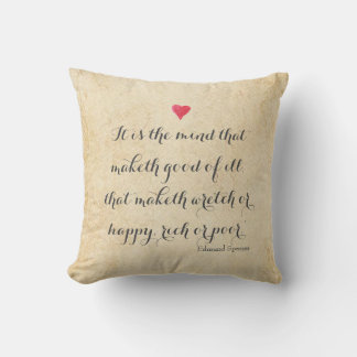Edmund Spenser, quote and portrait Cushion