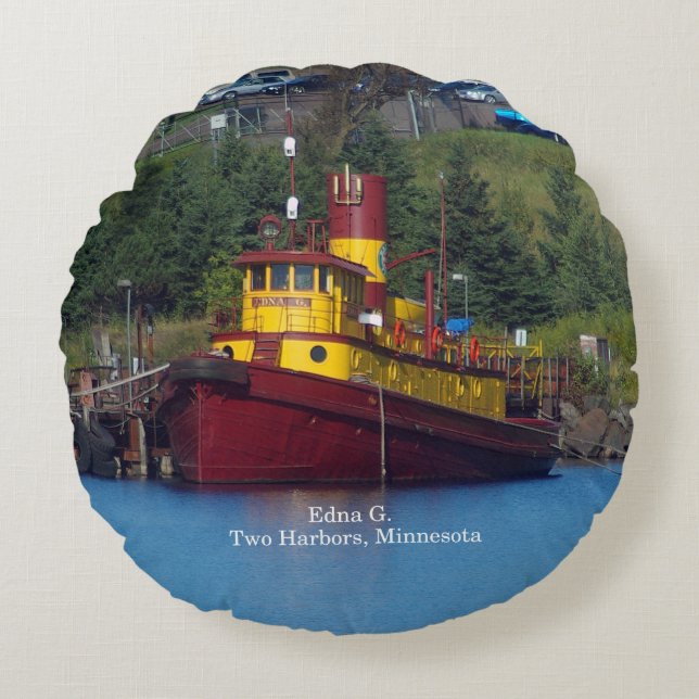 Edna G. round pillow (Front)