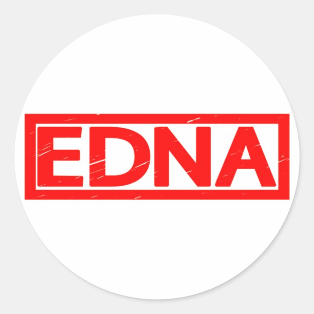 Edna Stamp Classic Round Sticker (Front)