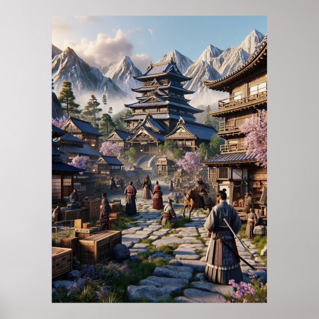 Edo Epoche awakens - A day in ancient Japan Poster (Front)