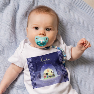 Edo-Neko's Snowy Celebration Baby Bodysuit