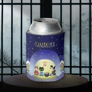 Edo-Neko's Snowy Celebration Can Cooler