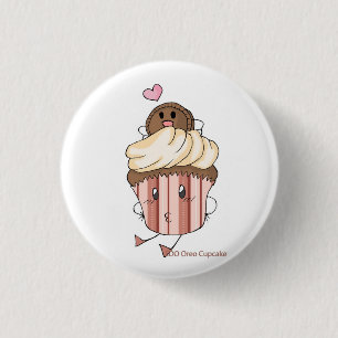 EDO Oreo Cupcake 3 Cm Round Badge