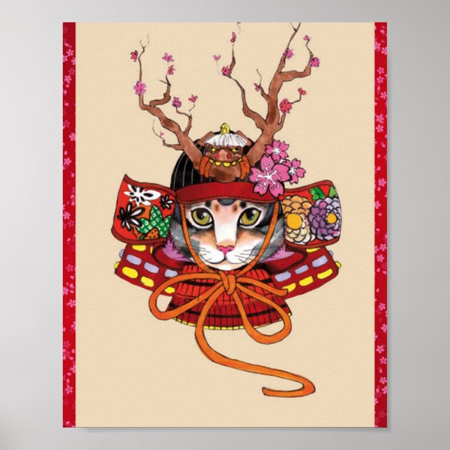 Edo Samurai Neko Poster (Front)