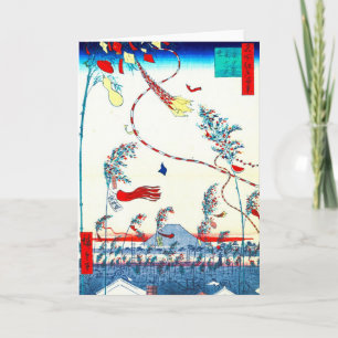 Edo Tanabata Festival 1857 Card