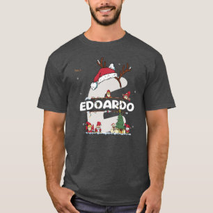 Edoardo Christmas w Edoardo Name for funny Xmas T-Shirt