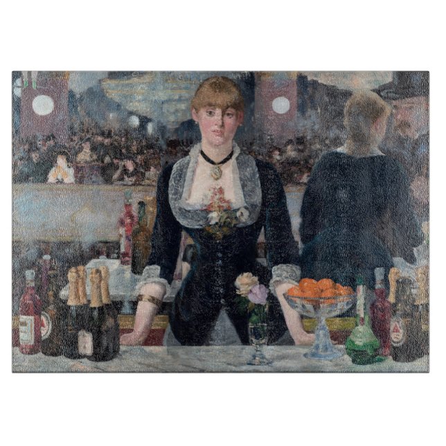 Edouard Manet - A Bar at the Folies-Bergere Cutting Board (Front)