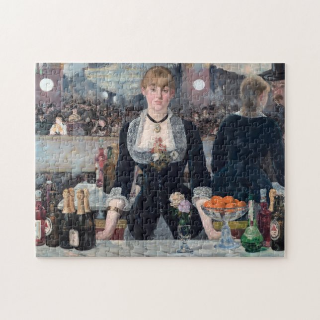 Edouard Manet - A Bar at the Folies-Bergere Jigsaw Puzzle (Horizontal)