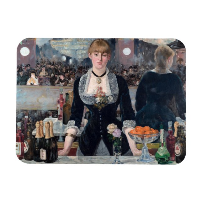 Edouard Manet - A Bar at the Folies-Bergere Magnet (Horizontal)