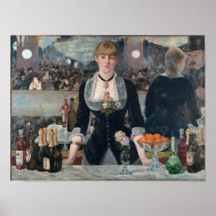 Edouard Manet - A Bar At The Folies-Bergere Poster