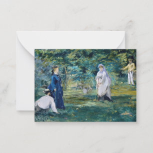 Edouard Manet - A Game of Croquet Card