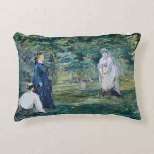 Edouard Manet - A Game of Croquet Decorative Cushion