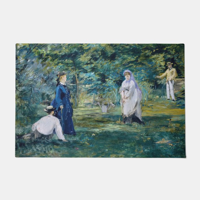 Edouard Manet - A Game of Croquet Doormat (Front)