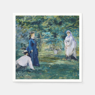 Edouard Manet - A Game of Croquet Napkin