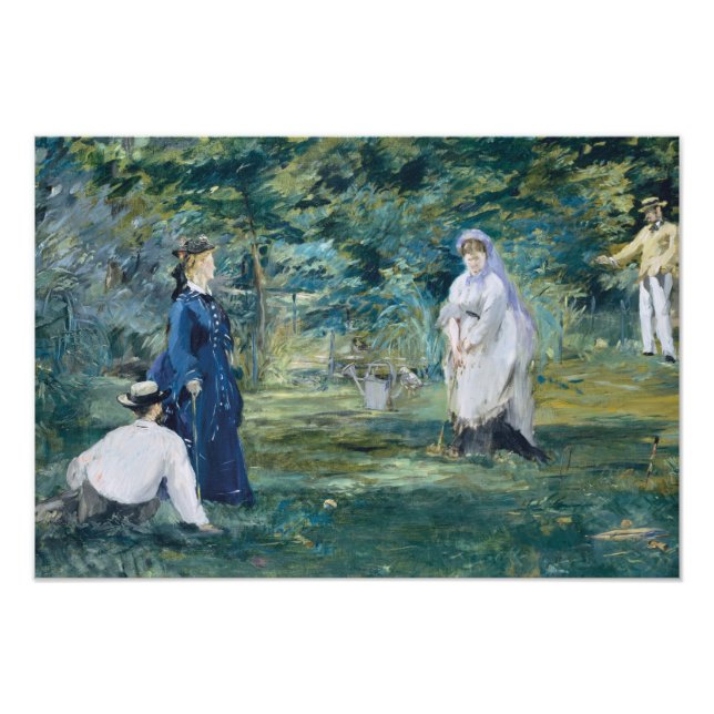 Edouard Manet - A Game of Croquet Photo Print (Front)