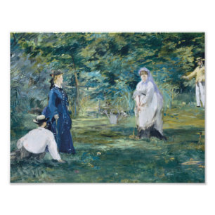 Edouard Manet - A Game of Croquet Photo Print