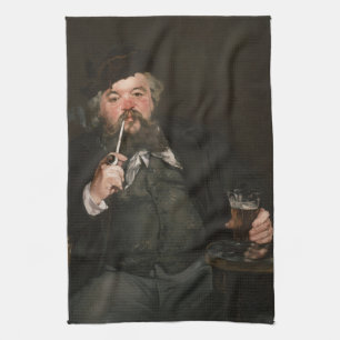 Edouard Manet - A Good Glass of Beer / Le bon bock Tea Towel