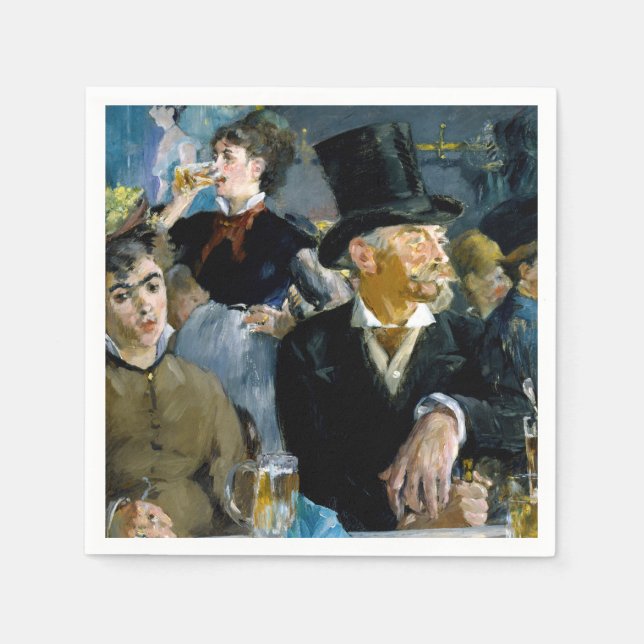 Edouard Manet - At the Cafe Napkin (Front)