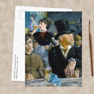 Edouard Manet - At the Cafe Postcard