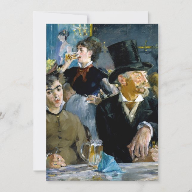 Edouard Manet - At the Cafe Thank You Card (Front)