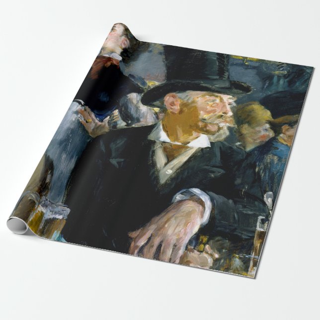 Edouard Manet - At the Cafe Wrapping Paper (Unrolled)