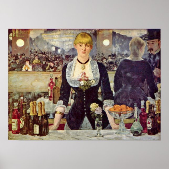 edouard Manet - Bar at the Folies-Bergere Poster (Front)