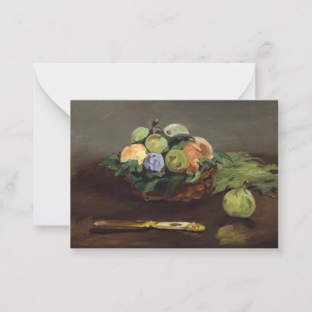 Edouard Manet - Basket of Fruits Card (Front)