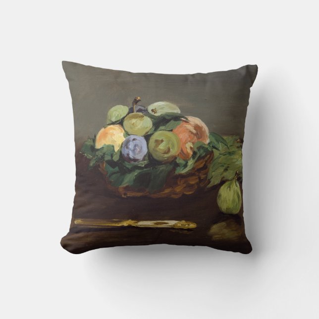 Edouard Manet - Basket of Fruits Cushion (Front)