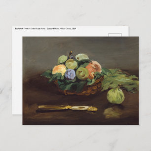 Edouard Manet - Basket of Fruits Postcard