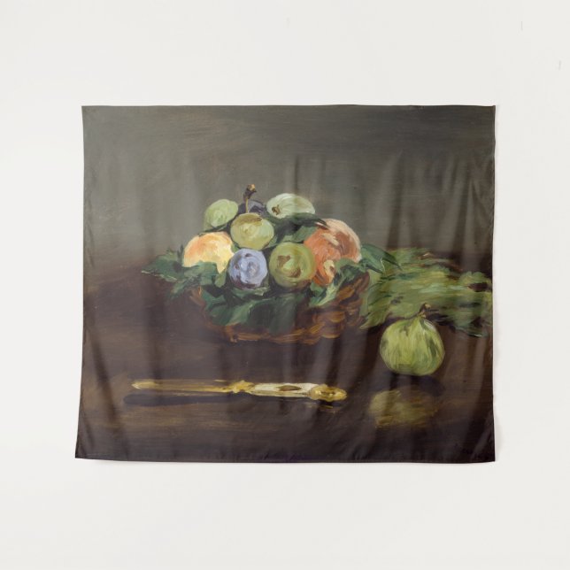 Edouard Manet - Basket of Fruits Tapestry (Front (Horizontal))