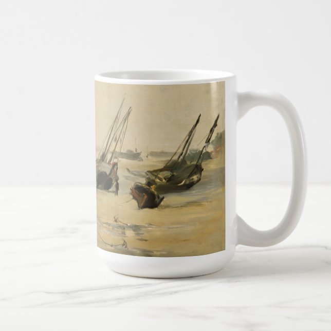 Edouard Manet | Beach, Low Tide Coffee Mug (Right)