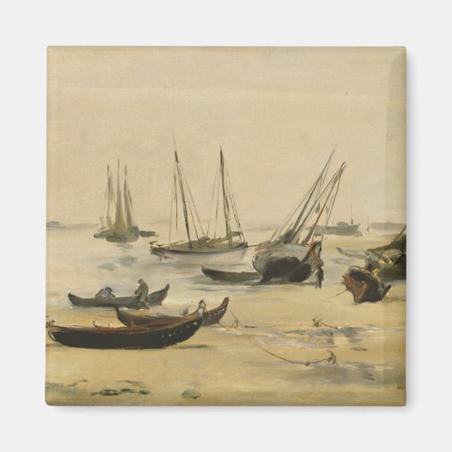 Edouard Manet | Beach, Low Tide Magnet (Front)