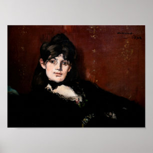 Edouard Manet - Berthe Morisot Reclining Poster