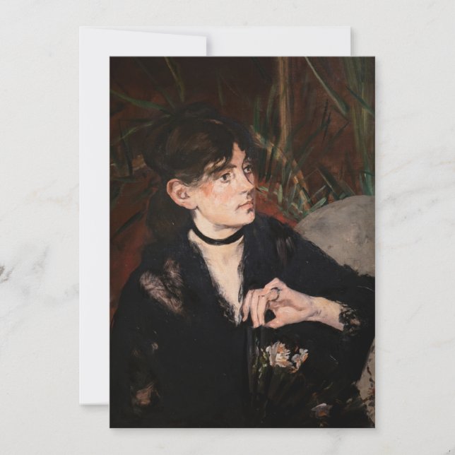 Edouard Manet - Berthe Morisot with a Fan 1874 Invitation (Front)