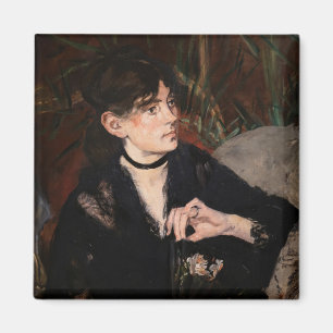Edouard Manet - Berthe Morisot with a Fan 1874 Magnet