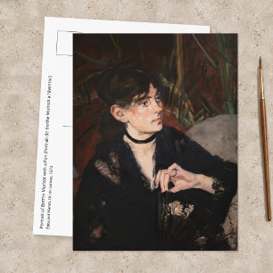 Edouard Manet - Berthe Morisot with a Fan 1874 Postcard