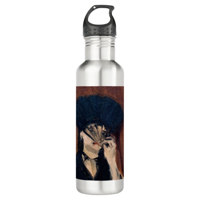 Edouard Manet - Berthe Morisot with a Fan 710 Ml Water Bottle (Front)