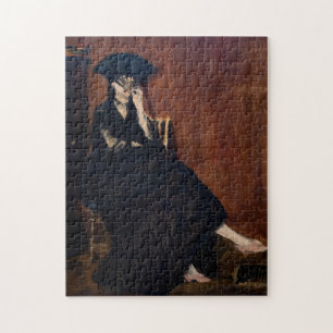 Edouard Manet - Berthe Morisot with a Fan Jigsaw Puzzle