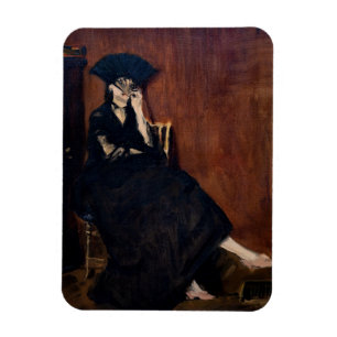Edouard Manet - Berthe Morisot with a Fan Magnet
