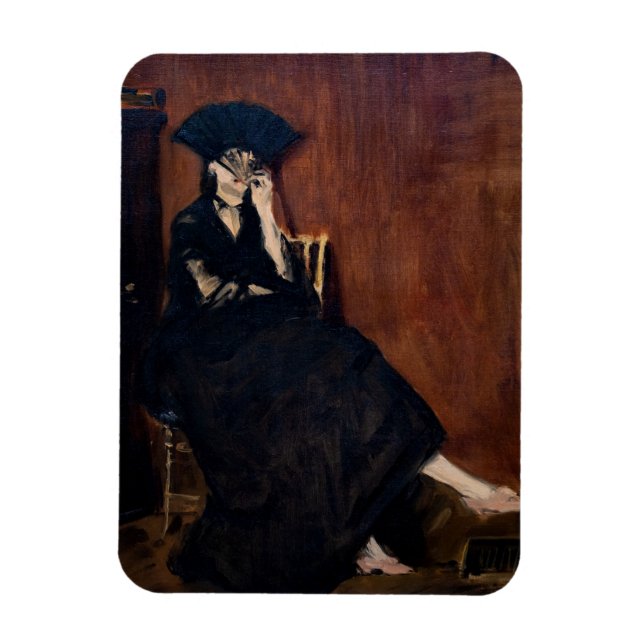 Edouard Manet - Berthe Morisot with a Fan Magnet (Vertical)